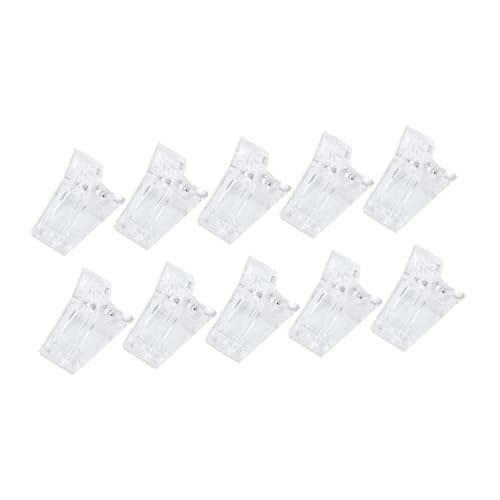 WRITWAA 10Piezas Abrazaderas de Conformación de Manicura Clips de Fijación para Herramienta y Portátil para Casa