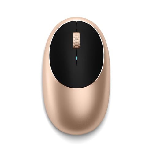 Image of Satechi M1 Wireless Bluetooth Mouse, USB-C Rechargeable, Compact, Gold | Compact, portable design, for MacBook Air /Pro /Neo, iPad Air /Pro, iPad Mini, Mac Mini, iMac, Windows