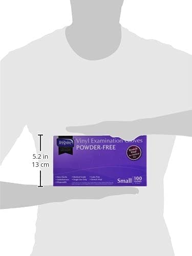 Inspire Stretch Vinyl Exam Gloves | The Original Quality Vinyl Gloves Disposable Latex Free Medical Gloves Cleaning Gloves, Xl Box Of 100 #TOP4