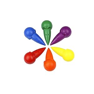 Pelikan 803328 Wachsmalmäuse farbig Sortiert 6er Blister, rot