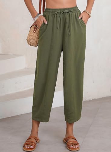 Image of EVALESS Women's High Waisted Wide Leg Palazzo Trousers