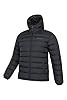 Mountain Warehouse Season Mens Padded Jacket - Water Resistant Puffer Coat, Lightweight, Warm, Lab Tested to -30C, Microfibre Filler - For Travelling, Walking Black 4XL #5