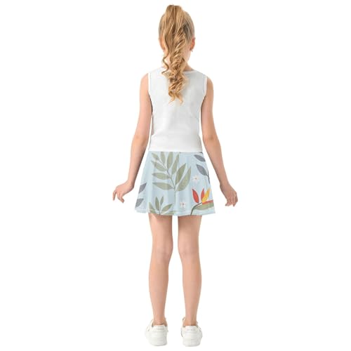 Girls Tennis Skirts with Shorts Flowy Little Girls Skirt Skort Kids with Pockets4