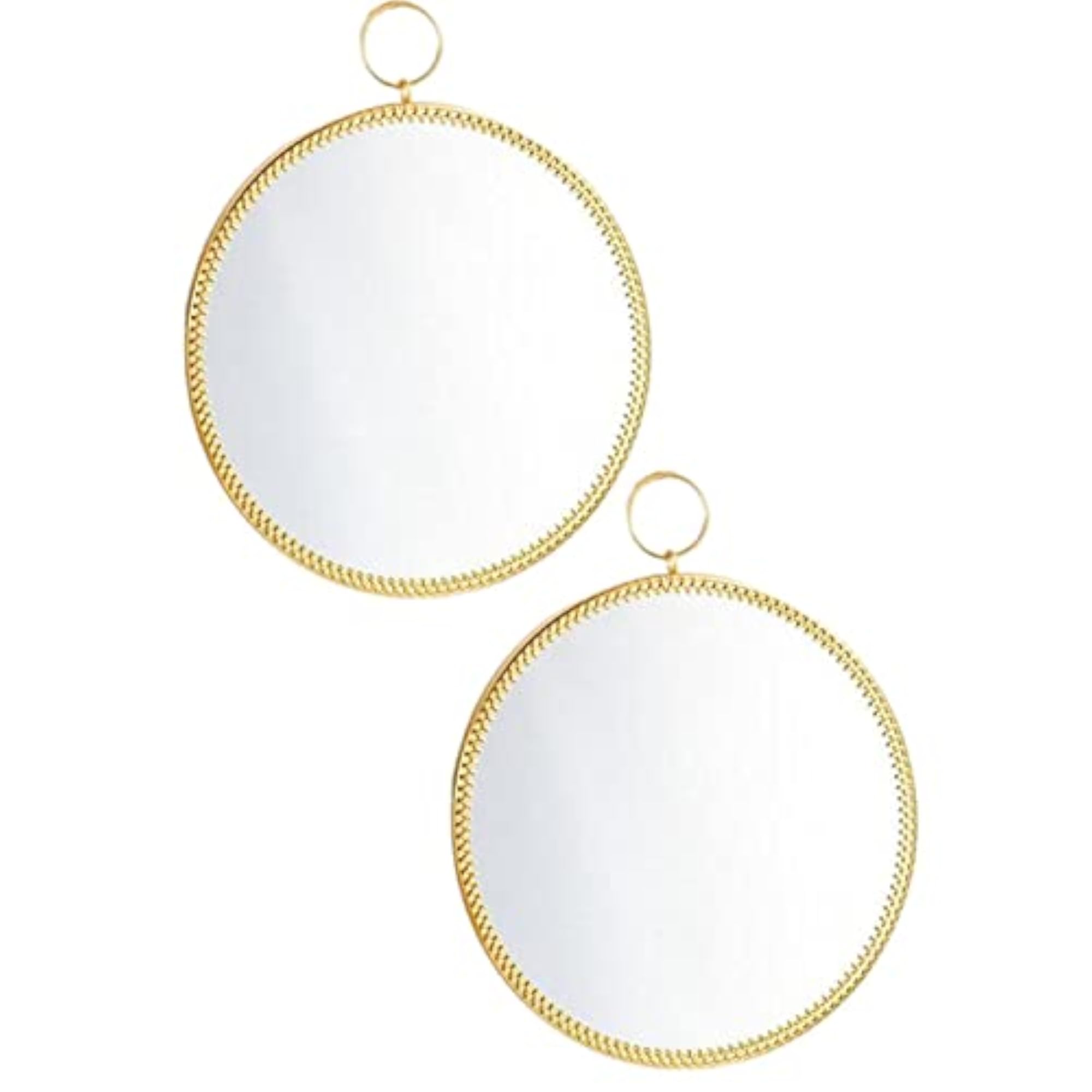 2pcs Round Mirror Makeup Vanity Dressing Mirror Set