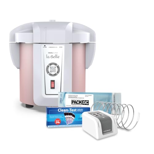 Autoclave Idealclave La Belle 8 Litros Rose Gold para Manicures e Podologia - Com Kit Biossegurança