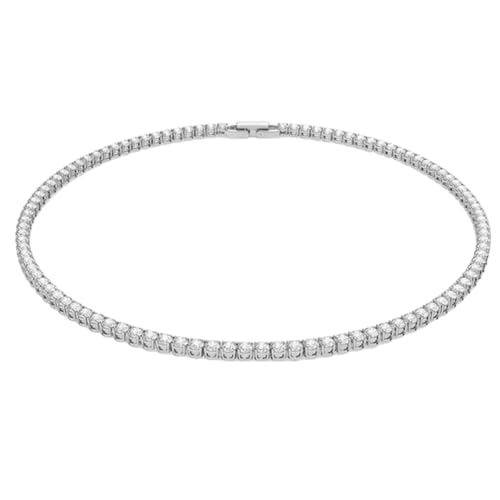 Collier Argent Sterling et zircon étincelant, un cadeau créatif idéal pour femme avec boîte