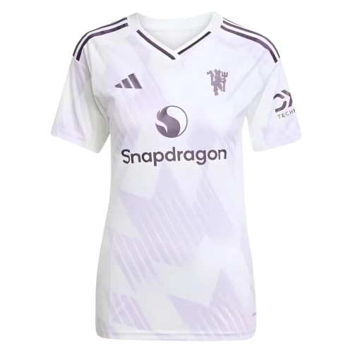 Image of adidas Women's Man Utd Away Football Shirt, Size S (10), White