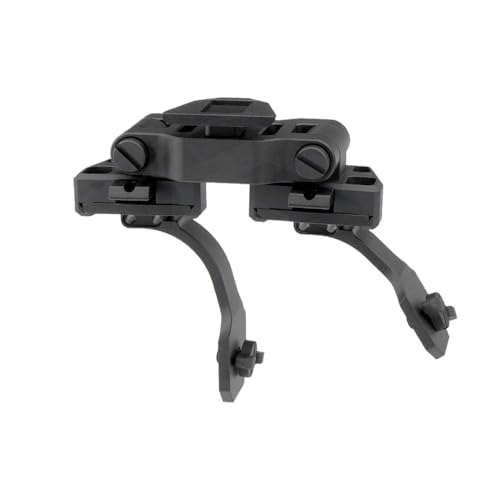 PVS-14 Dual NVG Bridge Mount, Adjustable Dovetail Versatile Night Vision Goggles Adapter, Integrated Night Vision Scope Helmet Mounting System, for Dual Binocular & Single Monocular PVS-14, Black