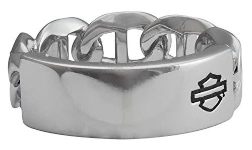 Harley-Davidson Womens B&S Mariner Chain Ring - Silver Stainless Steel (7)