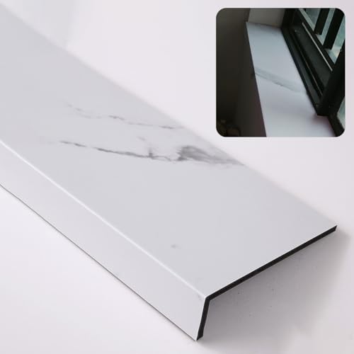 Remate para alféizar de ventana de estilo mármol exclusivo de 100 cm 2