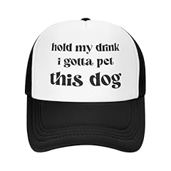 Hold My Drink I Gotta Pet This Dog - Black