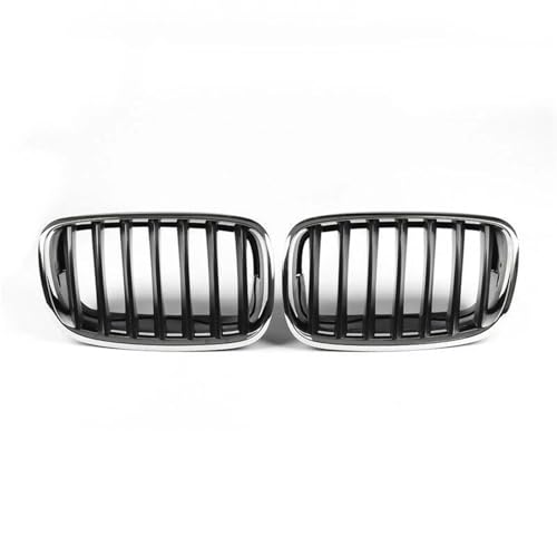 Grill noir cadre chromé de calandre avant voiture pour remplacer grille BMW X5 X6