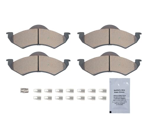 Image of HUSCH Front Ceramic Brake Pads Kit Fit For Dodge Dakota 2000-2002 | For Dodge Durango 2000-2002