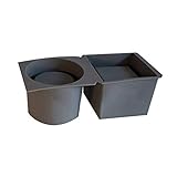 Molde De Silicona Para Flores De Plantas, Molde De Silicona Para Macetas De Cemento De Doble Orificio, Molde De HormigóN Para FundicióN Artesanal De CeráMica DIY