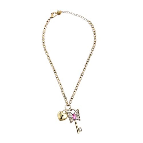 Betsey Johnson Women's Boho Butterfly Key Charm Pendant Necklace - Main Image
