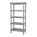 Quantum Storage Systems QP214286SS-5 Millenia Shelving Unit, 42" W x 21" D x 86" H, 2000 lbs Capacity, Polypropylene/ABS, Gray, NSF