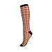Ciplokmnj Burnt Orange Fashion Tartan Plaid Men'S And Women'S Compression Socks - Comfortable All Day, Providing Breathable Calf Support For Running And Traveling