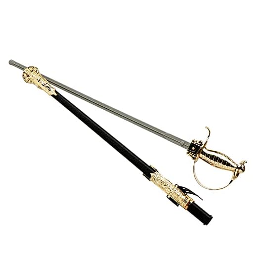 ATOSA sable espadachín negro de 67cm con funda y antifaz