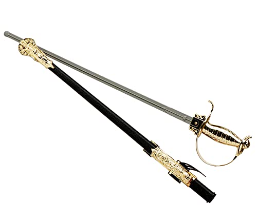 ATOSA sable espadachín negro de 67cm con funda y antifaz