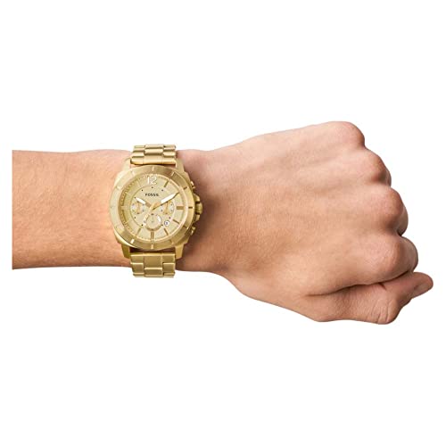 Image of Fossil Mens Privateer Sport Watch, Gold, BQ2694, Gold, BQ2694-AMZUK