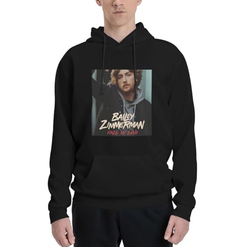Bailey Music Zimmerman Hoodie Men's Fleece Casual Hoodie Printed Pullover Long Sleeves Sweatshirt Fall Clothes