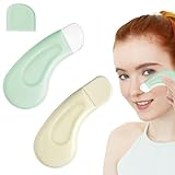 2 Stück Silikon Skin Scrubber Nasen Mitesserentferner Entfernen Mitessern Hautschrubber Poren Schaber Werkzeuge Gesichts Spatel Deep Clean Master Blackhead Remover Tool Für Haut Der Nase