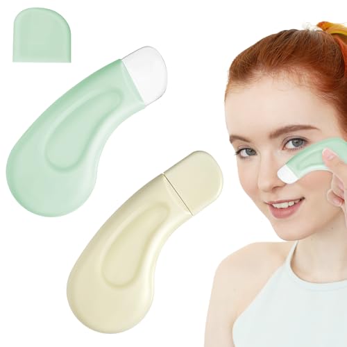 2 Stück Silikon Skin Scrubber Nasen Mitesserentferner Entfernen Mitessern Hautschrubber Poren Schaber Werkzeuge Gesichts Spatel Deep Clean Master Blackhead Remover Tool Für Haut Der Nase