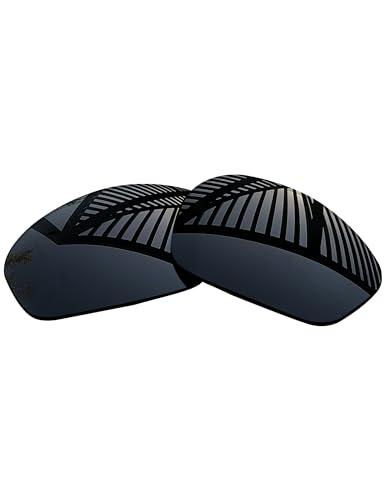 Image of 4 Pairs Replacement Lenses for Oakley Straight Jacket 2007 Sunglasses - Solid Black+Titanium+Ice Blue+Fire Red