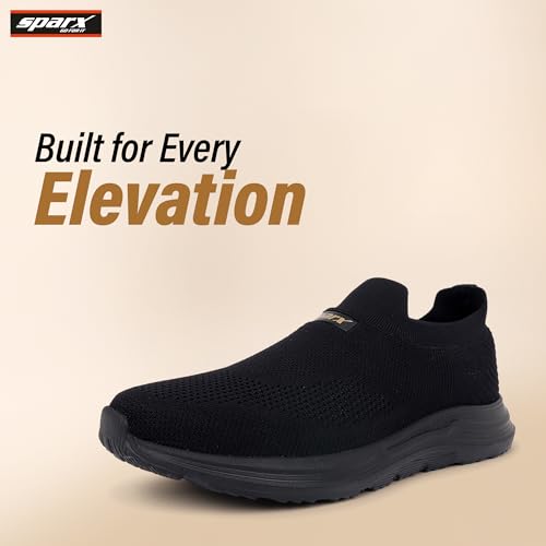 Image of SPARX Sports Walking Shoes for Men - Lightweight Breathable Slip-On Shoes with Cushioned Comfort, Shock Absorption, Durable Grip, Flexible Sole & Everyday Walking Performance