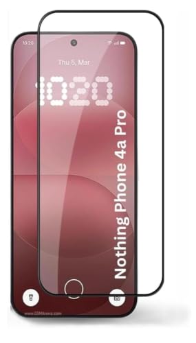 Image of Military-Grade Tempered Glass Screen Protector for Nothing Phone 4A / Nothing Phone 4A Pro with Edge to Edge Coverage - Case Friendly, Anti-scratch and Bubble free installation kit [Pack of 1]