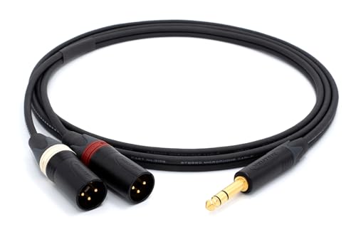 Mogami 3106 stéréo microphone câble Y Neutrik XLR mâle Jack TRS pour studio et HiFi 5m