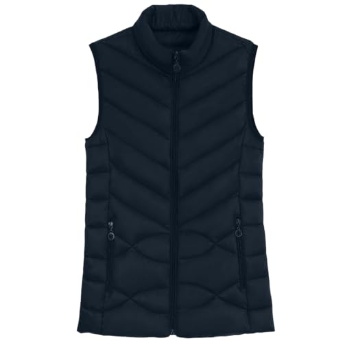 Cropped Puffer Vest Women Sleeveless Zip Up Winter Outerwear with Pockets - image 6
