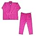 StellMan BJJ Gi for Women Lightweight Brazilian Jiu Jitsu Uniform, 350 GSM Pre‑Shrunk Cotton Kimono for Training Competition (Pink, F4)