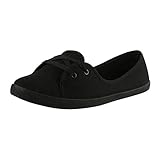  Elara Damen Ballerinas Sneaker Schnürer Chunkyrayan 3955A Black-41
