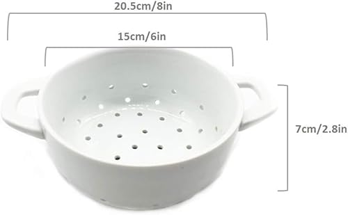 Fyuan 8027 Ceramic Porcelain Colander Kitchen Strainer Bowl thumb #2