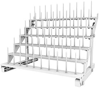 Embroidex Free Standing with Legs & Wall Mountable 60 Spool Thread & Cone Stand/Rack for Sewing & Embroidery Machine