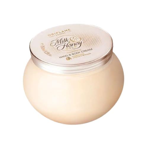 Image of Oriflame milk and honey gold nourishing hand and body cream - 250 g