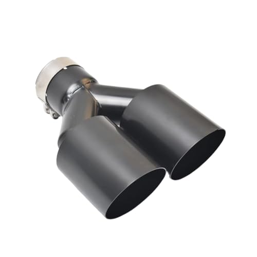 Tuyau d'échappement double sortie pour modification silencieux voiture embout inox 63mm 76mm