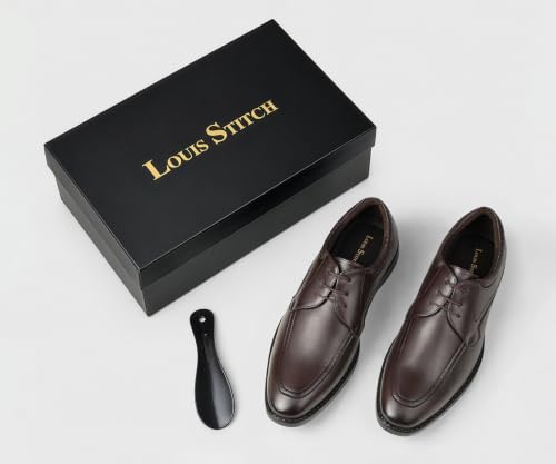 Image of LOUIS STITCH Men's Formal Lace-Up Derby Shoes | Formal Lace-Up Shoes for Men | Business & Occasion Wear | LSVSWC-2