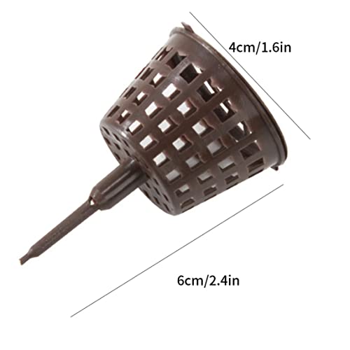 Aeiofu Bonsai Fertilizer Basket Reusable Plastic Garden Tool Cover Box Basket Pots For Flower Plant Succulents 100Pcs Bonsai Fertilizer Baskets Garden Fertilizer Basket Flower Fertilizer Basket #TOP4