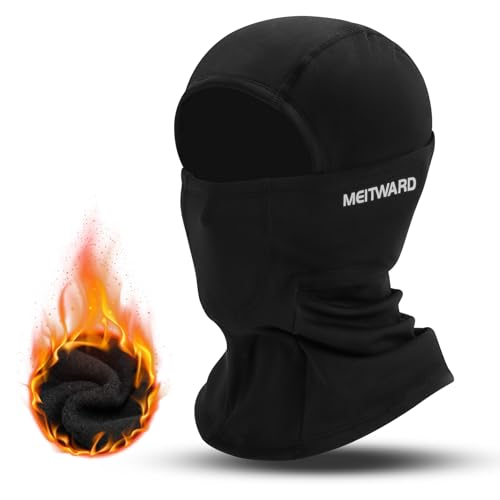 Meitward Ski Mask Balaclava Face Mask for Men & Women, Winter Mask Windproof Face Cover - Skiing, Snowboarding, Motorcycle - Black