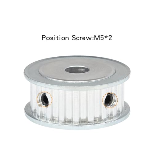 Polea T5 para correa de 15mm mecanizada en aleacion duradera con paso de 5mm 5