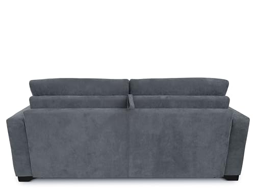 fornera f60 Sofa mit Schlaffunktion - 3 Sitzer Schlafsofa und Klappsofa mit hochwertiger Kaltschaummatratze & CATAS Bettgestell - Schlafcouch mit Bettfunktion grau – Bild 6