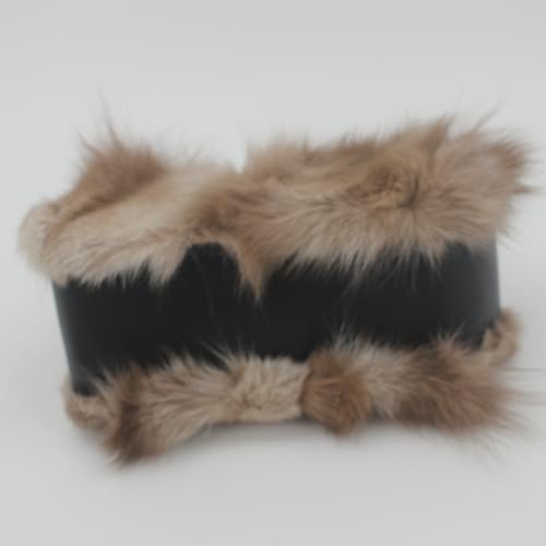 Image of Luxurious Fashion Natural Fox Fur with Hair Handbag for Women and Ladies