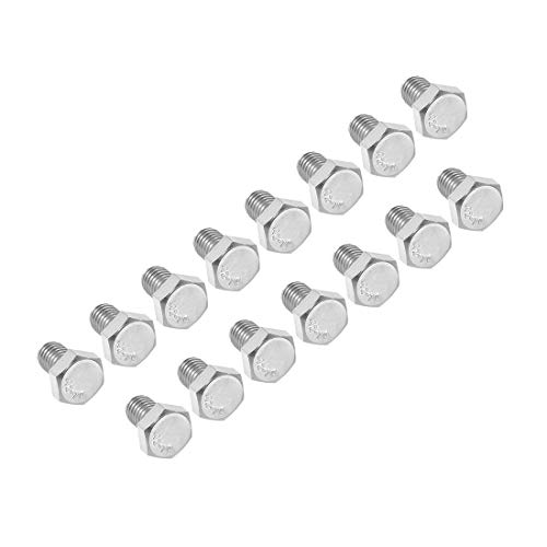 Image of uxcell M8x12mm Hex Bolts 304 Stainless Steel Hexagon Screw Bolt 15pcs