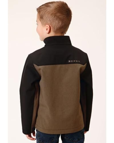 BOYS BR BLACK COMBO SOFT SHELL TECH JACKET2
