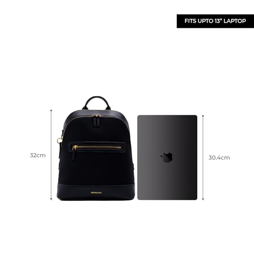 Image of Miraggio Sloane Solid Backpack For Women Fits Upto 13 Inches Laptop With Adjustable Strap | College Bag For Women | Women Backpack For Office Travel & Everyday Use