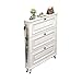 ZQNNFDC Moderno Shoebox Ultra Sottile Tipping Secchio Scarpiera Alta Capacità 3 Strati Ingresso Cabinet per Soggiorno Interno Casa H: 44,8 cm Bianco (taglia : 100cm)