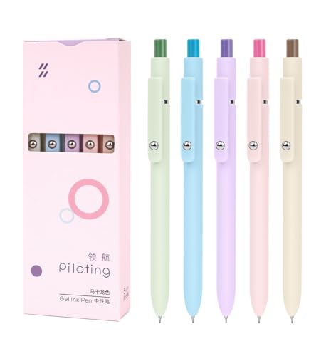 Fiover Pack 5 bolígrafos gel punta fina tinta negra miniatura 1