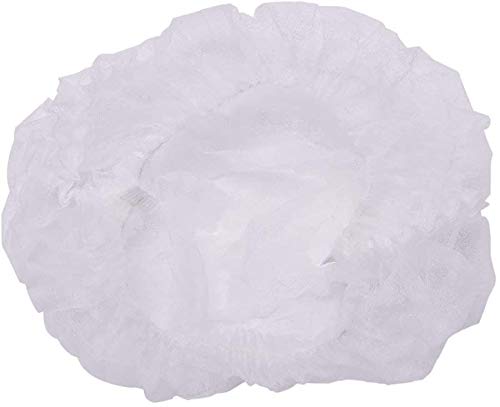 Ligong 100 Pcs Disposable Non-Woven Bouffant Dust Cap Hair Net Cap,Elastic Free Size #TOP4